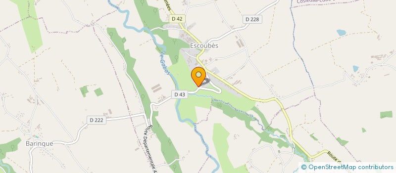 localisation de l'entreprise MONSIEUR THOMAS GLESAZ  ESCOUBES