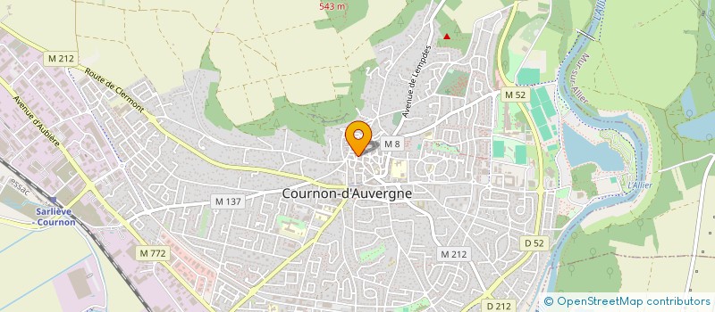 localisation de l'entreprise MONSIEUR THOMAS GONNIN  COURNON-D'AUVERGNE