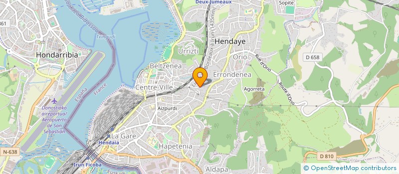 localisation de l'entreprise MONSIEUR THOMAS GONZALEZ  HENDAYE