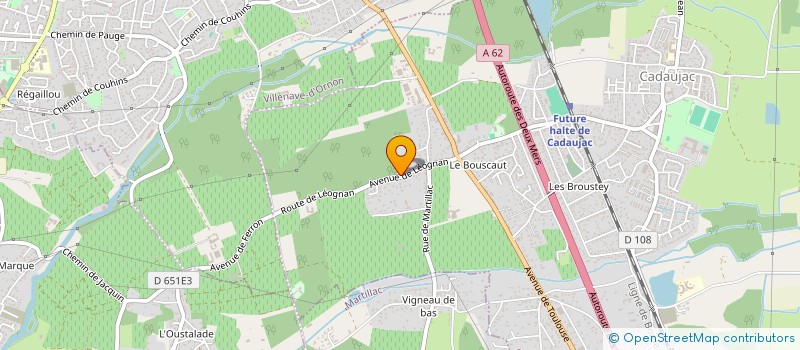 localisation de l'entreprise MONSIEUR THOMAS GONZALEZ  CADAUJAC