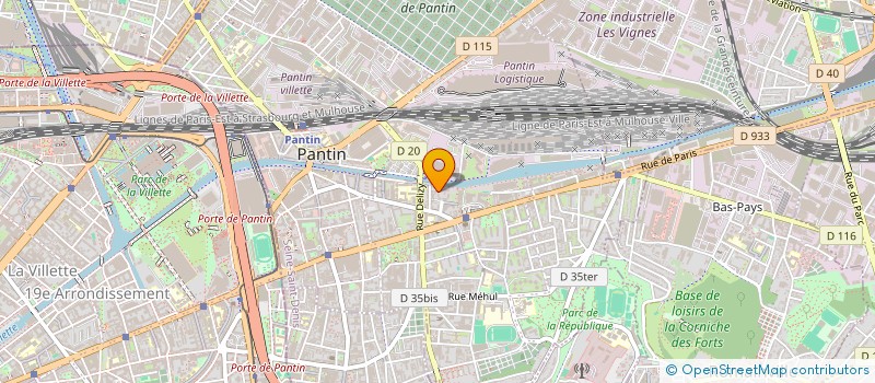 localisation de l'entreprise MONSIEUR THOMAS GORGET  PANTIN