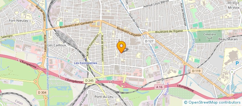 localisation de l'entreprise MONSIEUR THOMAS GORRE  CALAIS