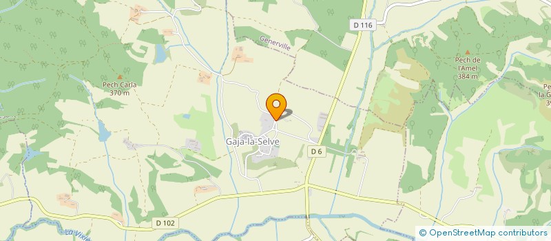 localisation de l'entreprise MONSIEUR THOMAS GOS  GAJA-LA-SELVE