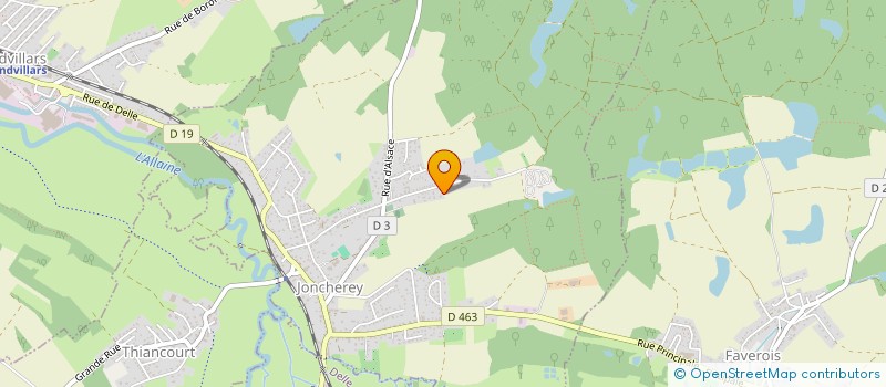 localisation de l'entreprise MONSIEUR THOMAS GOSSART  AUXONNE