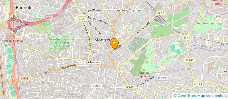 localisation de l'entreprise MONSIEUR THOMAS GOSSELIN à MONTREUIL