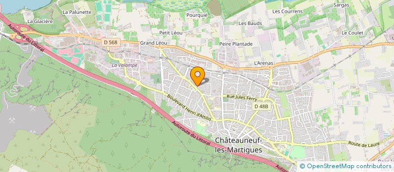 localisation de l'entreprise MONSIEUR THOMAS GOSSET à CHATEAUNEUF-LES-MARTIGUES
