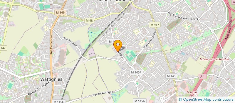 localisation de l'entreprise MONSIEUR THOMAS GOSSUIN  FACHES-THUMESNIL