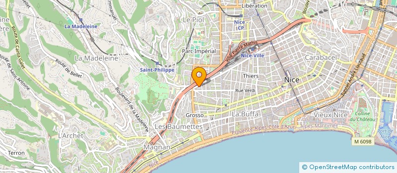 localisation de l'entreprise MONSIEUR THOMAS GOUBERT à NICE