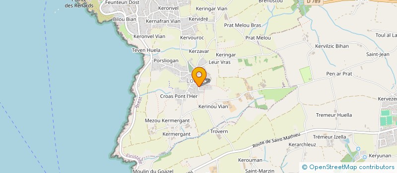 localisation de l'entreprise MONSIEUR THOMAS GOULARD  LE CONQUET