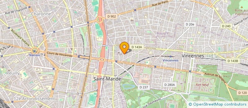 localisation de l'entreprise MONSIEUR THOMAS GOURGAND à VINCENNES