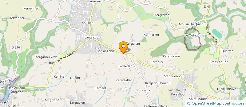 localisation de l'entreprise MONSIEUR THOMAS GOURLET  RIEC-SUR-BELON