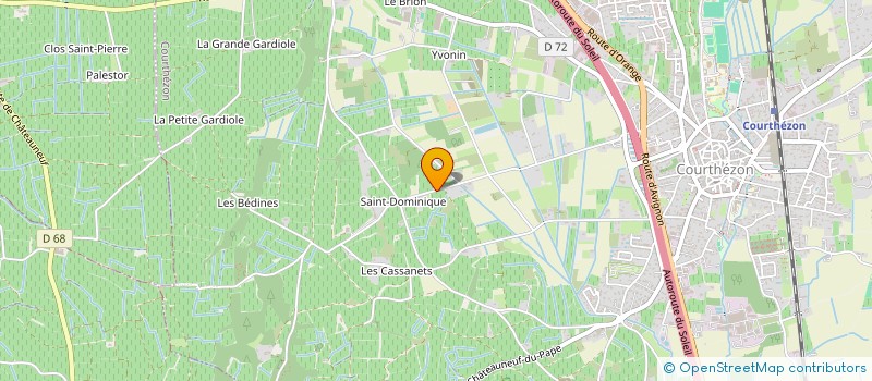 localisation de l'entreprise MONSIEUR THOMAS GOURMELIN  COURTHEZON