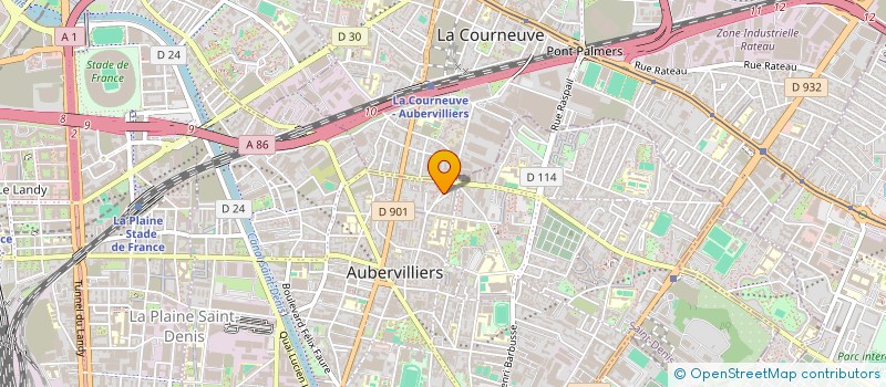 localisation de l'entreprise MONSIEUR THOMAS GOUZENES  AUBERVILLIERS