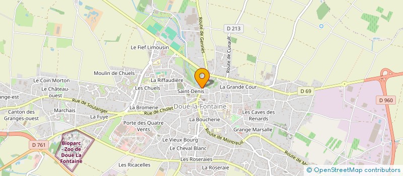localisation de l'entreprise MONSIEUR THOMAS GRAND JANY à DOUE-EN-ANJOU