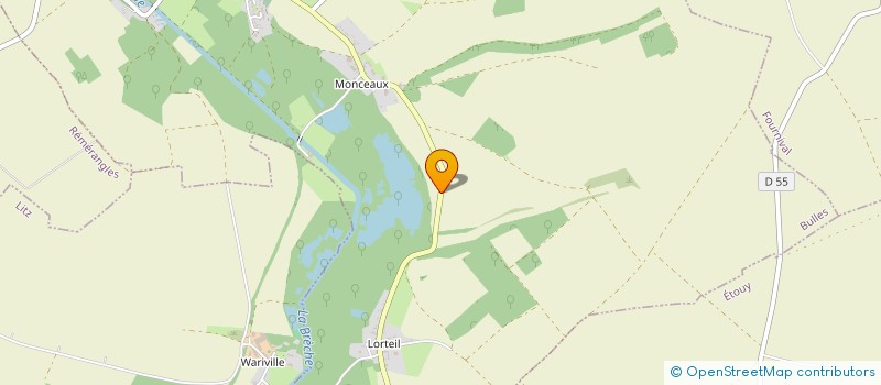 localisation de l'entreprise MONSIEUR THOMAS GREGOIRE  BULLES