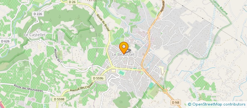 localisation de l'entreprise MONSIEUR THOMAS GRES  LE BEAUSSET