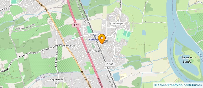 localisation de l'entreprise MONSIEUR THOMAS GRETAU  CADAUJAC