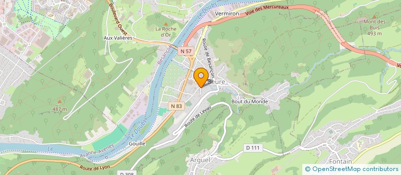 localisation de l'entreprise MONSIEUR THOMAS GREUSARD  BEURE