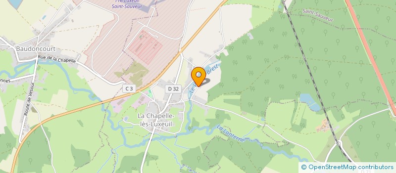 localisation de l'entreprise MONSIEUR THOMAS GROSJEAN  LA CHAPELLE-LES-LUXEUIL