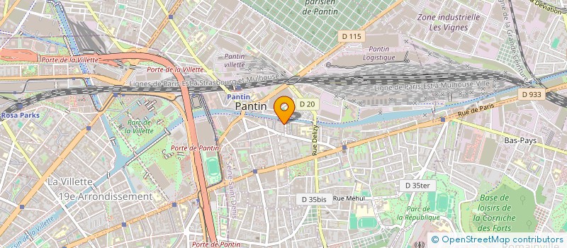 localisation de l'entreprise MONSIEUR THOMAS GROSMAIRE-LANTY  PANTIN