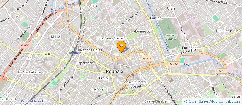 localisation de l'entreprise MONSIEUR THOMAS GROUX  ROUBAIX