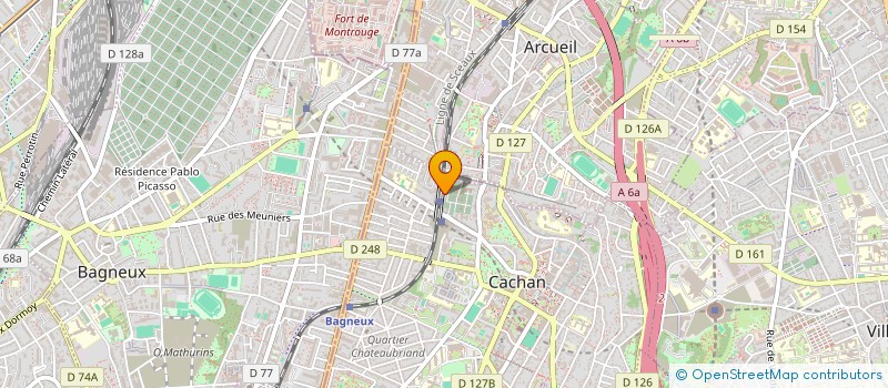 localisation de l'entreprise MONSIEUR THOMAS GUEDJ  CACHAN