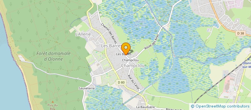 localisation de l'entreprise MONSIEUR THOMAS GUERINEAU à LES SABLES D'OLONNE