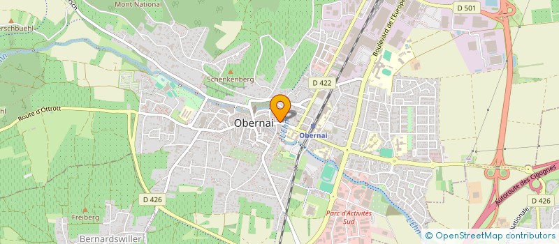 localisation de l'entreprise MONSIEUR THOMAS GUERRIN  OBERNAI