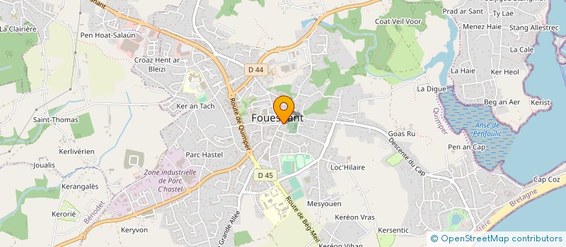 localisation de l'entreprise MONSIEUR THOMAS GUIARD  SAINT-EVARZEC