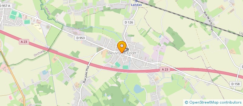 localisation de l'entreprise MONSIEUR THOMAS GUILBERT  BEUVRY-LA-FORET