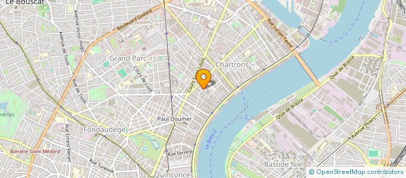 localisation de l'entreprise MONSIEUR THOMAS GUILHEM  BORDEAUX