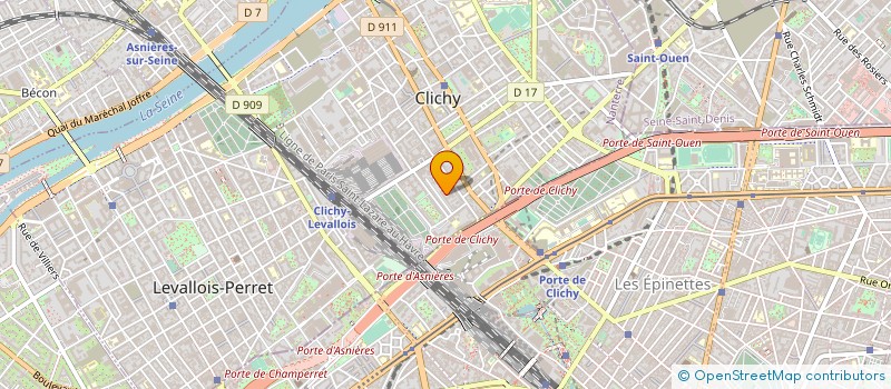 localisation de l'entreprise MONSIEUR THOMAS GUILLAUME à CLICHY