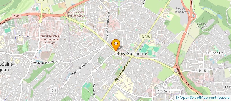 localisation de l'entreprise MONSIEUR THOMAS GUILLEMETTE à BOIS-GUILLAUME