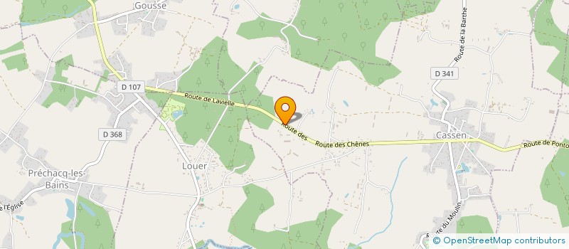 localisation de l'entreprise MONSIEUR THOMAS GUILLOT  CASSEN