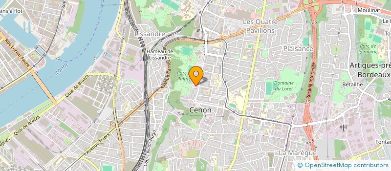 localisation de l'entreprise MONSIEUR THOMAS GUILLOTEAU  CENON