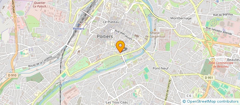 localisation de l'entreprise MONSIEUR THOMAS GUITTON  POITIERS