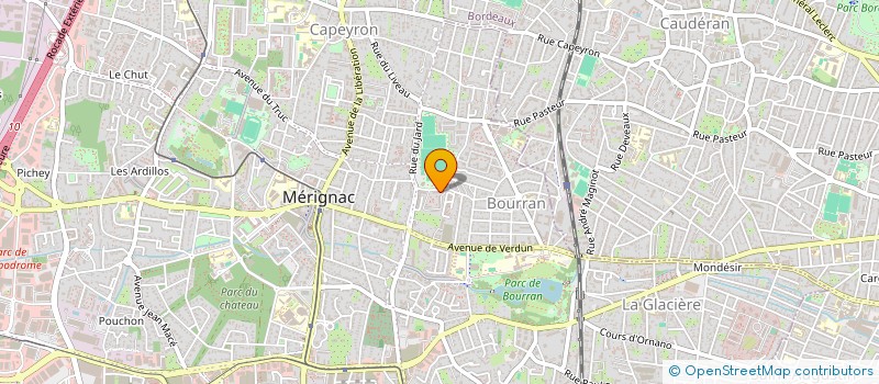 localisation de l'entreprise MONSIEUR THOMAS GUITTON  MERIGNAC