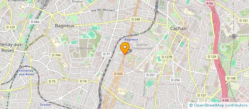 localisation de l'entreprise MONSIEUR THOMAS GUYET à BAGNEUX