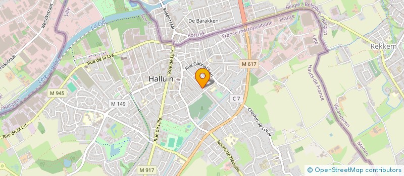 localisation de l'entreprise MONSIEUR THOMAS GYSEMANS  HALLUIN