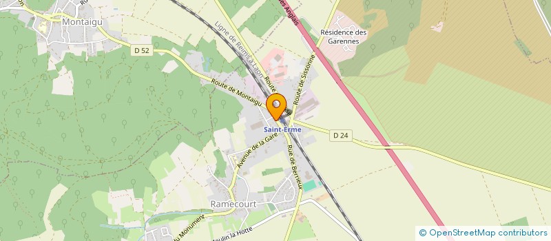 localisation de l'entreprise MONSIEUR THOMAS HALLEUX  SAINT-ERME-OUTRE-ET-RAMECOURT