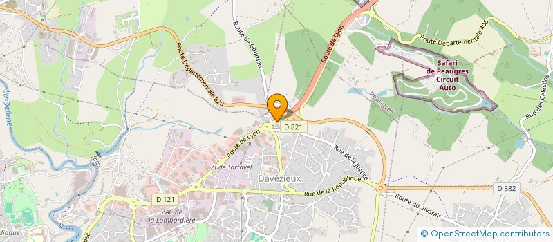localisation de l'entreprise MONSIEUR THOMAS HAMON  DAVEZIEUX