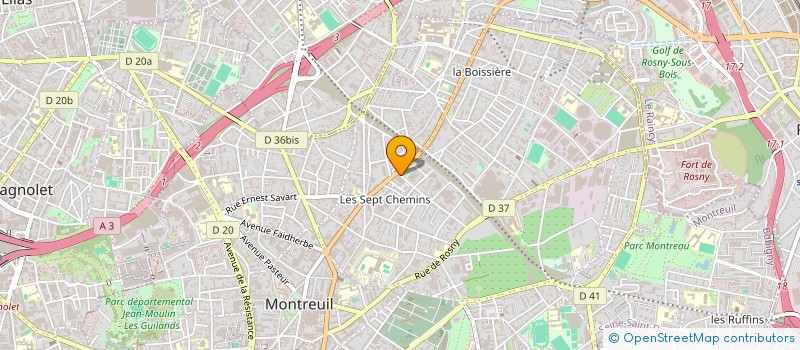 localisation de l'entreprise MONSIEUR THOMAS HARDY  MONTREUIL