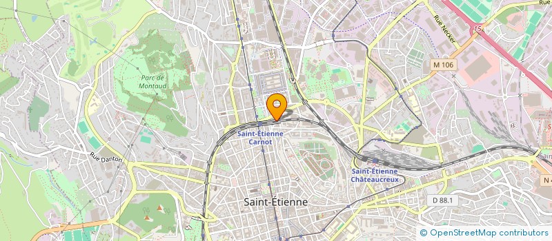 localisation de l'entreprise MONSIEUR THOMAS HARFAUX  SAINT-ETIENNE