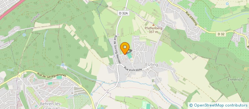 localisation de l'entreprise MONSIEUR THOMAS HARY  ETZLING