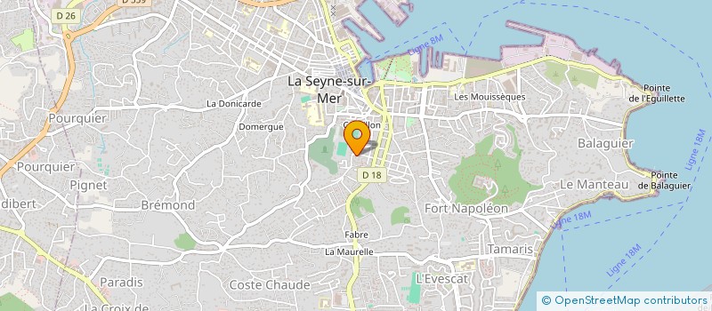 localisation de l'entreprise MONSIEUR THOMAS HAYOTTE  LA SEYNE-SUR-MER