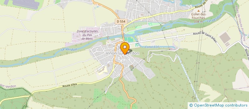 localisation de l'entreprise MONSIEUR THOMAS HEBRARD à VINON-SUR-VERDON