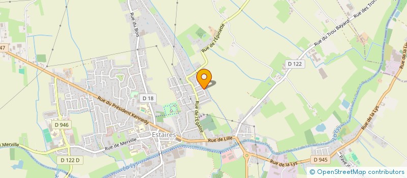 localisation de l'entreprise MONSIEUR THOMAS HENIART  ESTAIRES