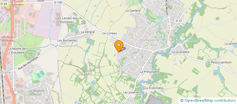 localisation de l'entreprise MONSIEUR THOMAS HENRY  DOMPIERRE-SUR-YON