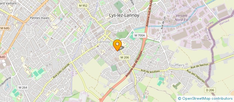 localisation de l'entreprise MONSIEUR THOMAS HESPELLE  LYS-LEZ-LANNOY