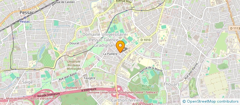 localisation de l'entreprise MONSIEUR THOMAS HIBLOT  TALENCE